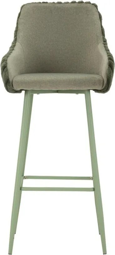 Set di sbagelli da bar verdi in imbottito con braccioli 2 pz (altezza della seduta 78 cm) Alaska – Mauro Ferretti