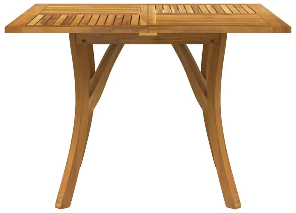 Tavolo da giardino 110x110x75 cm legno massello di acacia