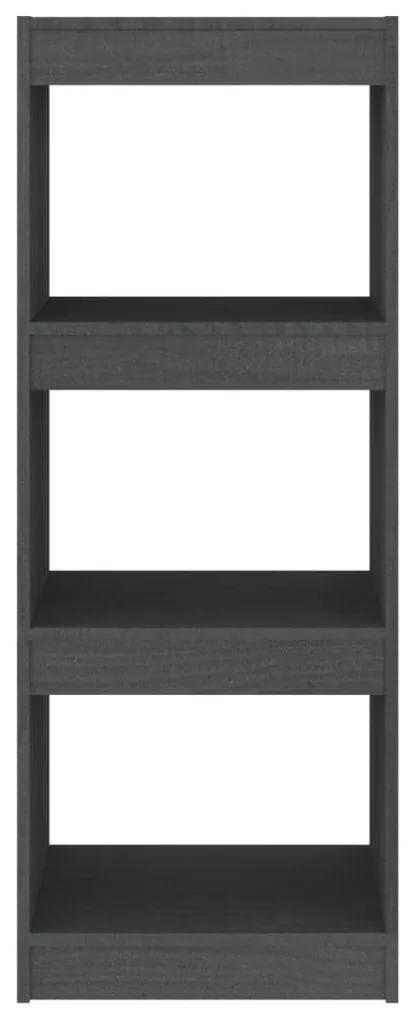 Libreria/divisorio grigio 40x30x103,5 cm legno massello di pino