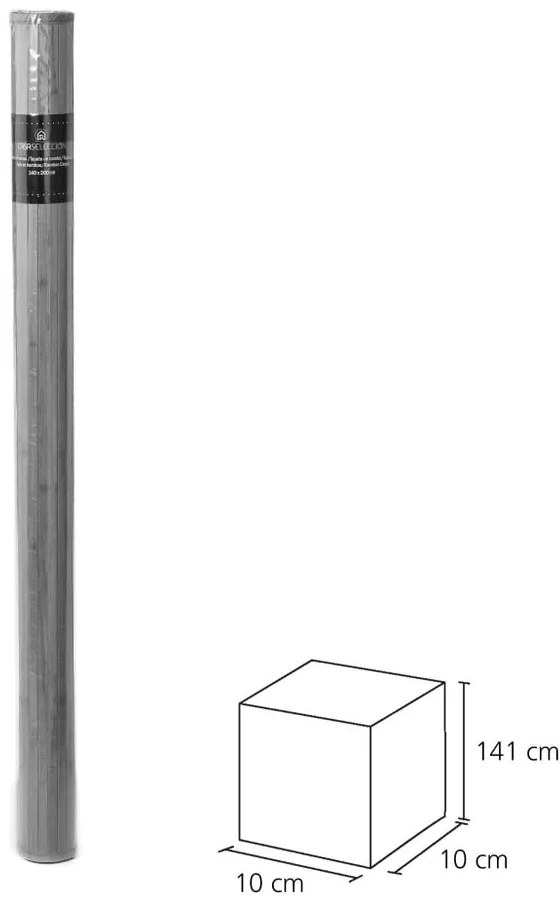 Tappeto in bambù grigio-verde 140x200 cm - Casa Selección