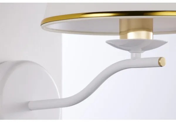 Jupiter 2086 - Lampada da parete SAMBA 1xE27/15W/230V bianco/oro