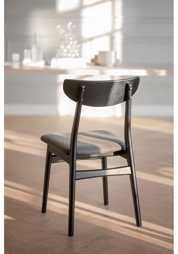 Sedie da pranzo nere in un set di 2 Rodham - Rowico