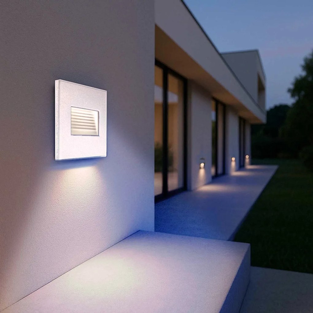 Segnapasso LED per scatola 503 3.5W IP65 Luce Asimmetrica Colore Bianco Naturale 4.200K