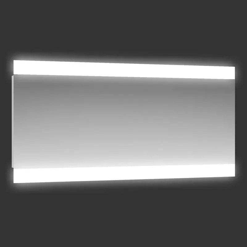 Specchio con illuminazione integrata bagno rettangolare Retroil H 70 x P 2 cm grigio / argento