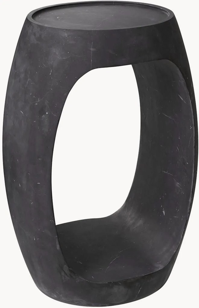 Tavolino ovale in marmo Clipper