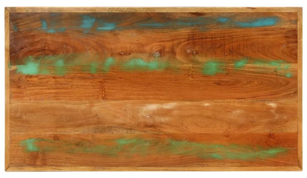 Tavolino da salotto 100x55x45 cm in legno massello di recupero