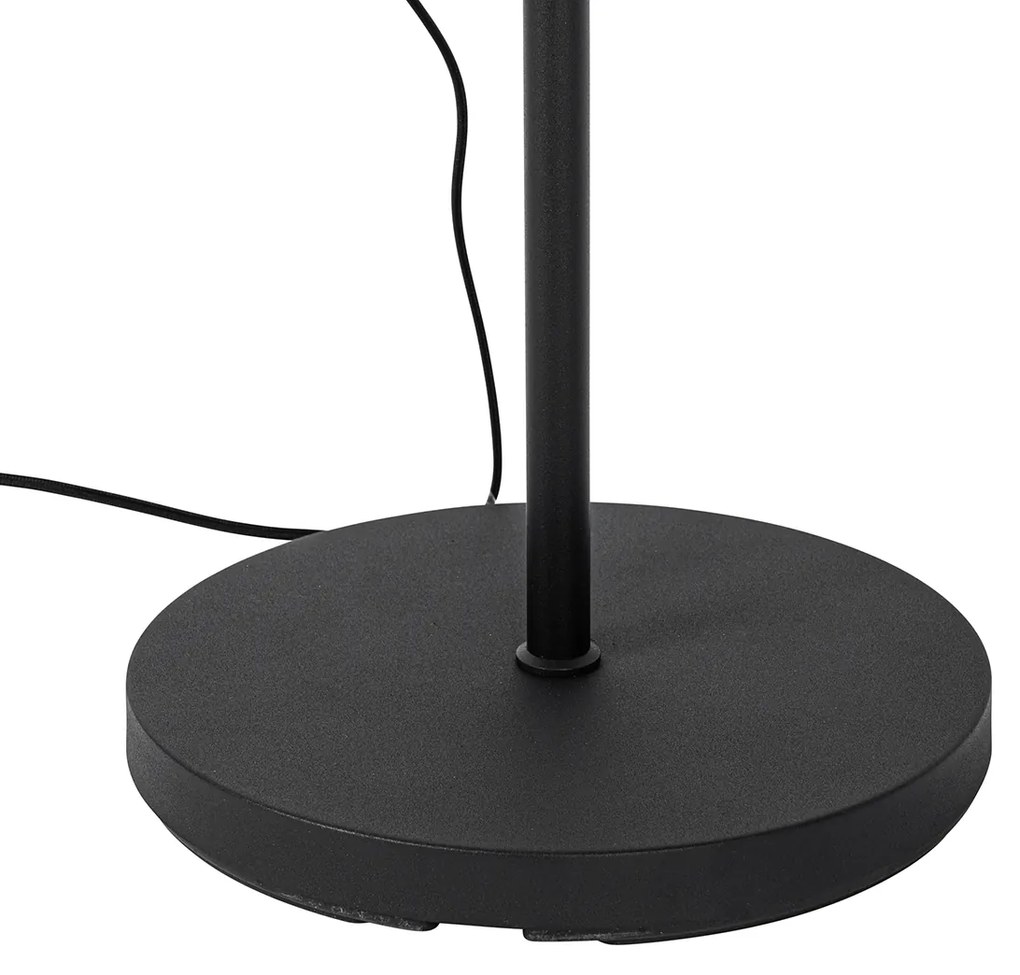 Lampada da terra industriale nera 35 cm regolabile - Hanze