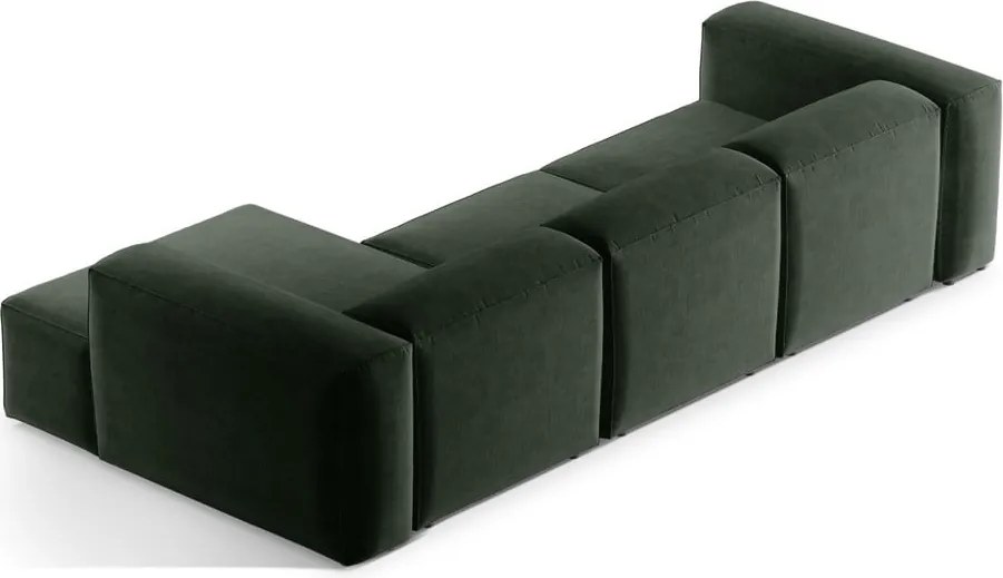 Divano angolare verde (con penisola a destra/con chaise lounge) Bergamo – Cosmopolitan Design