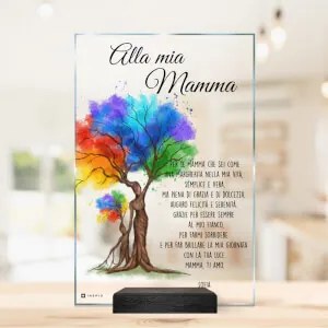 Un regalo per la festa della mamma - placca di vetro | Inspio