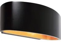 Applique LED moderna in alluminio pressofuso lampada muro doppia luce G9 220V COLORE NERO