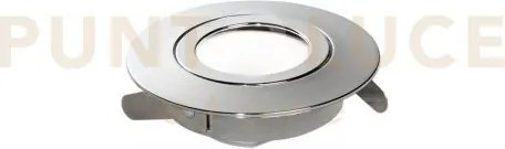 Incasso led zenit cromo 5w 390lm 3000k ip44 orientabile 9x2,5cm