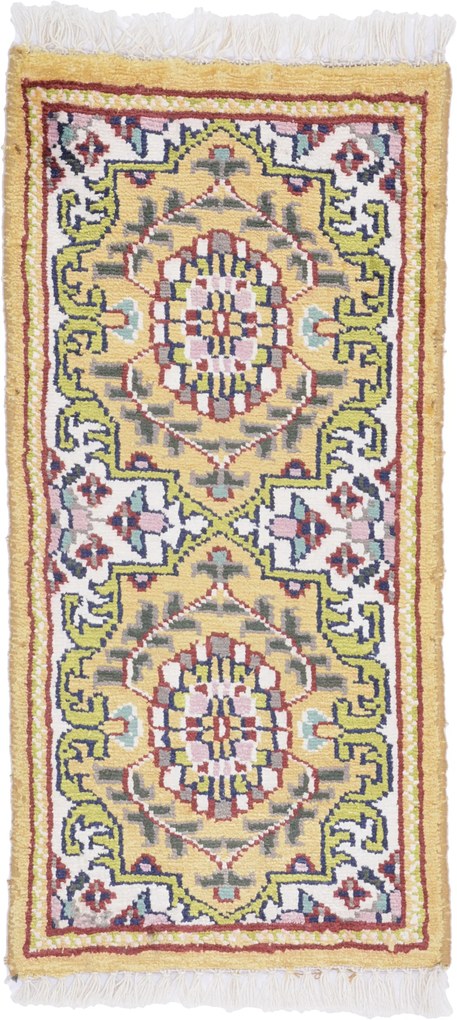 Agra Tappeto orientale 30 x 60 (Indian) Annodato A Mano