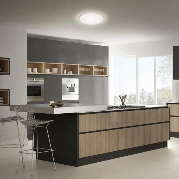 Briloner 3046-014 - Plafoniera LED LED/15W/230V 4000K diametro 28 cm argento