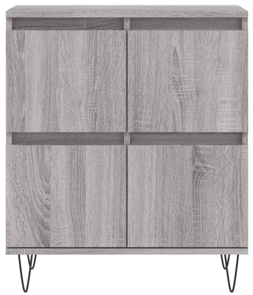 Credenza grigio sonoma 60x35x70 cm in legno multistrato