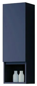 Semicolonna sospesa 1 anta DX e vano giorno basso H90 Blu Opaco
