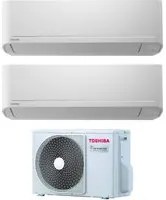 Climatizzatore Condizionatore Toshiba Dual Split Inverter serie SEIYA 10+13 con RAS-2M14U2AVG-E R-32 Wi-Fi Optional 10000+13000