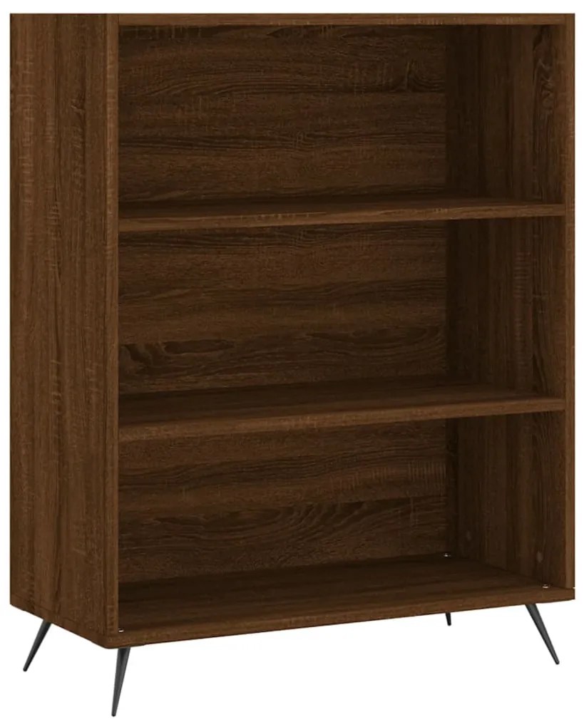 Libreria Rovere Marrone 69,5x32,5x90 cm in Legno Multistrato