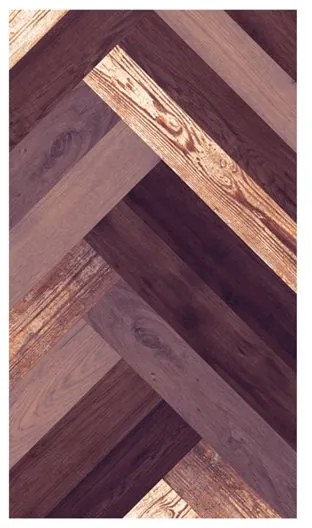 Fotomurale  Wooden Braid  Colore Marrone, Dimensioni e Misure 50x1000