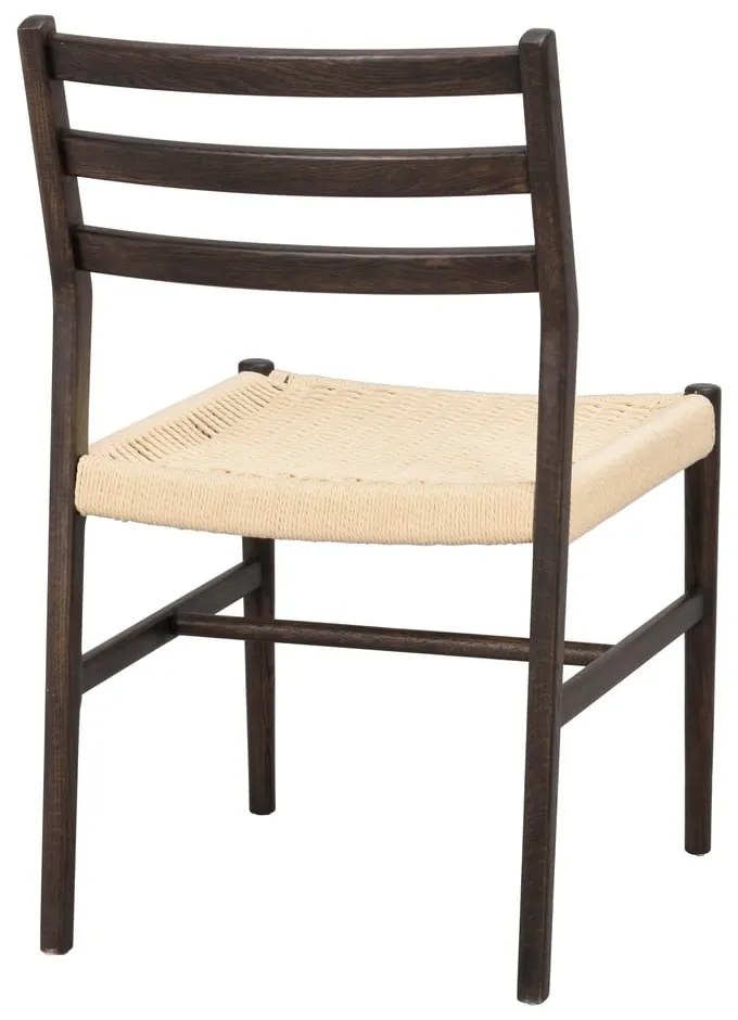 Sedie da pranzo in marrone scuro-naturale in set di 2 pezzi Harlan - Rowico