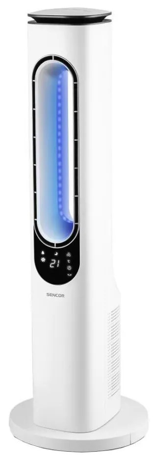 Sencor - Ventilatore a torre senza pale 50W/230V bianco + telecomando