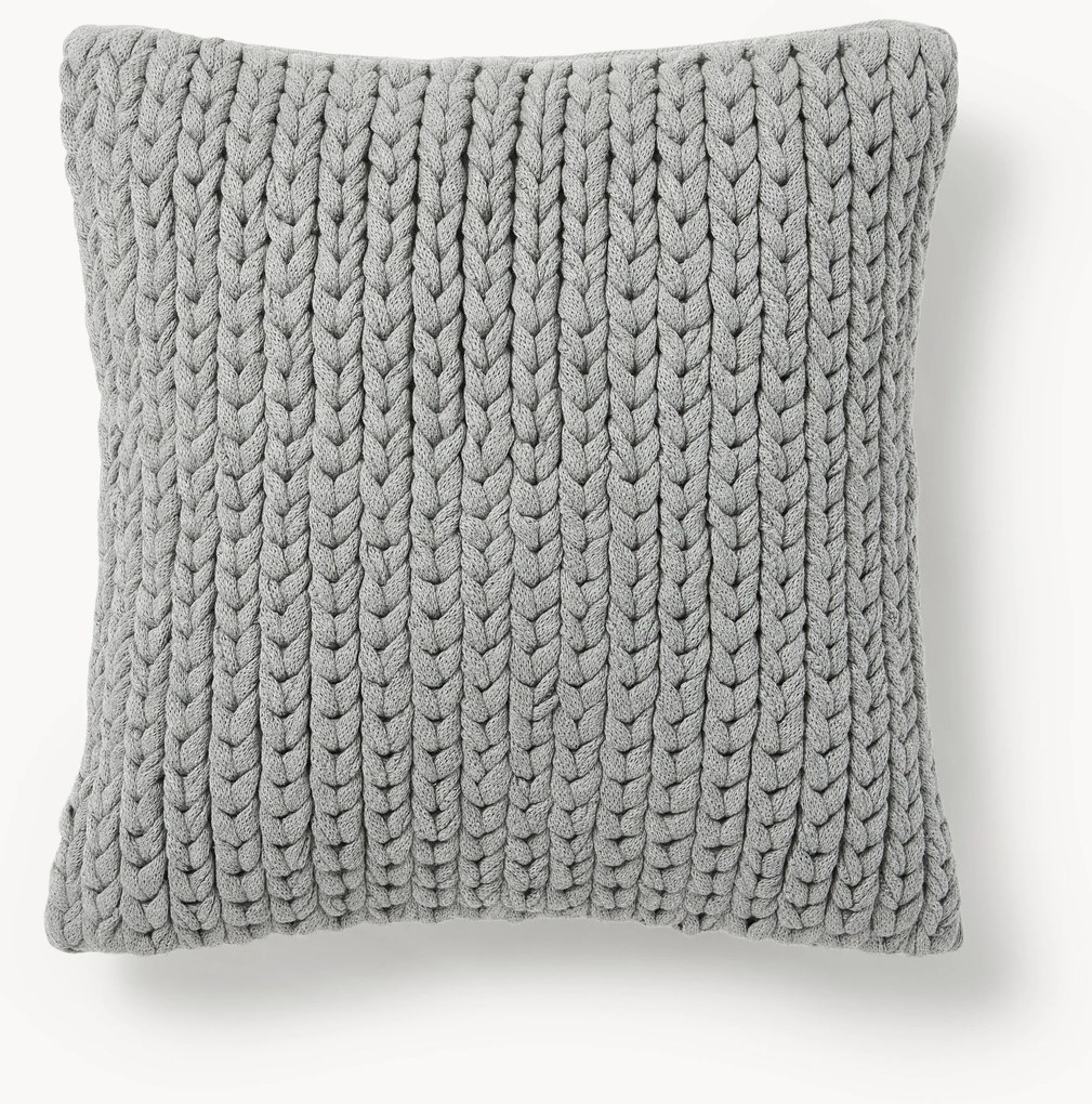 Copricuscino a maglia grossa fatto a mano Adyna