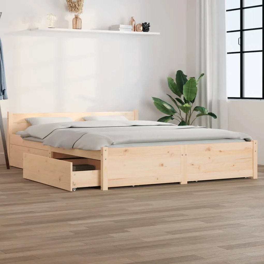 Giroletto Con Cassetti 150x200 Cm King Size /