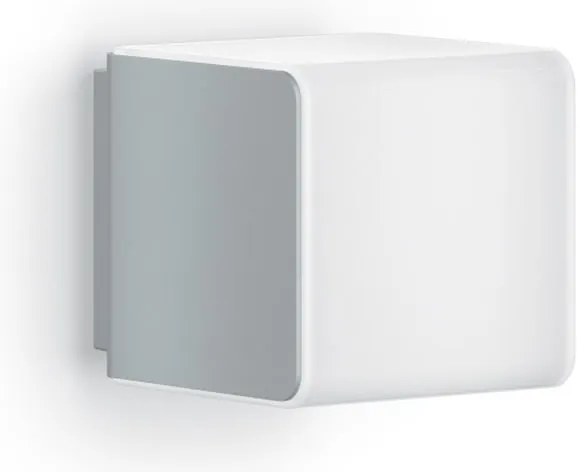 Applique LED moderno da esterno L 840 doppia luce grigio IP44, con sensore di movimento luce bianco caldo dimmerabile 305 lumen, STEINEL