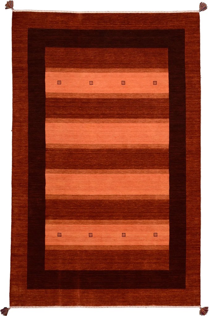 Loribaft Tappeto 300x200 Rosa (Indian) Annodato A Mano