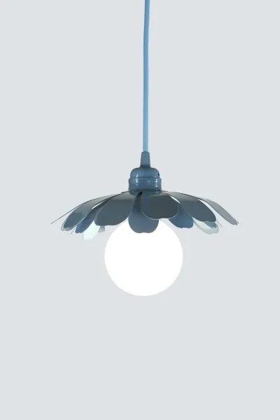Bohemia-Design - Sospensione a cavo 1xE27/60W/230V blu