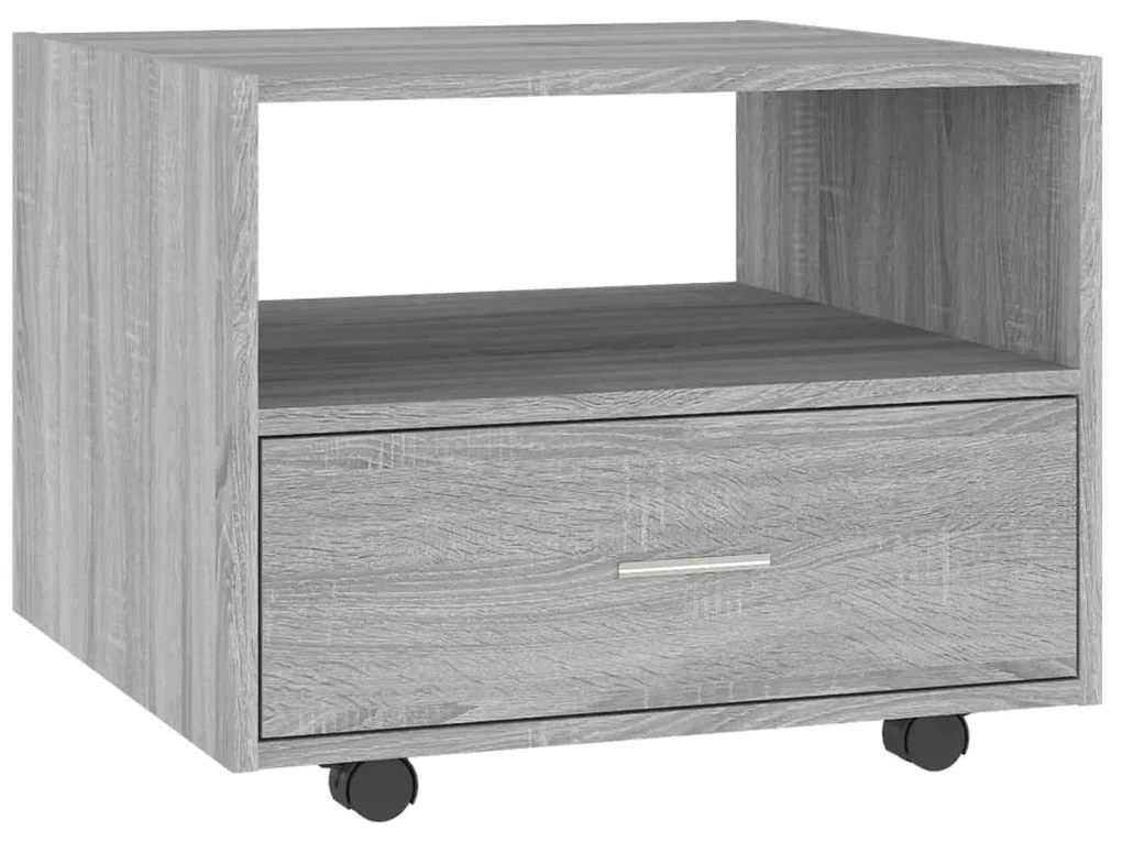 Tavolino da Salotto Grigio Sonoma 55x55x40 cm Legno Multistrato