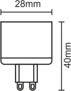 Lampadina LED G9/5W/230V 4000K