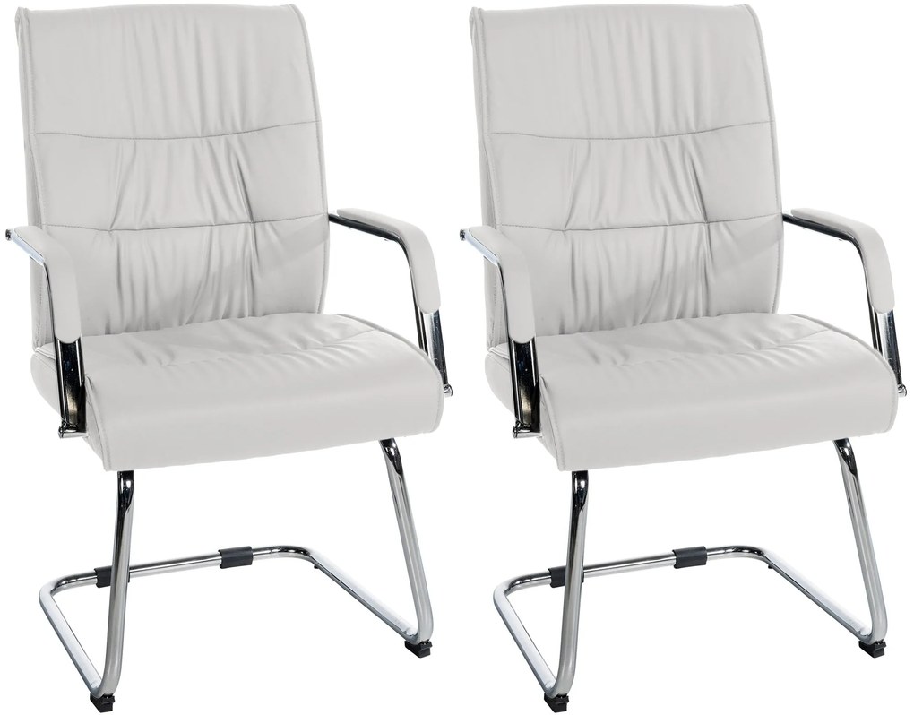 Set Di 2 Sedie Per Visitatori Sievert - Design Esclusivo E Comfort Ottimale / Weiß