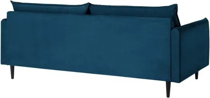 Divano blu scuro con rivestimento in velluto 203 cm Juli – Ropez