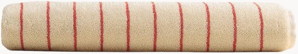 Asciugamano ospite in cotone Coral Stripes