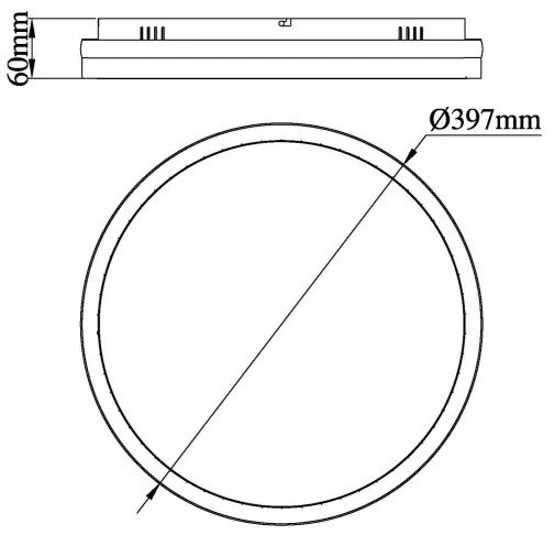 Globo 67179D - Lampada LED da soffitto DELLA LED/40W/230V Ø 39,7 cm
