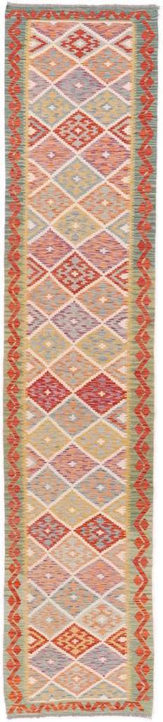Kilim Tappeto orientale 390x80 (Pakistan) Tessuto A Mano