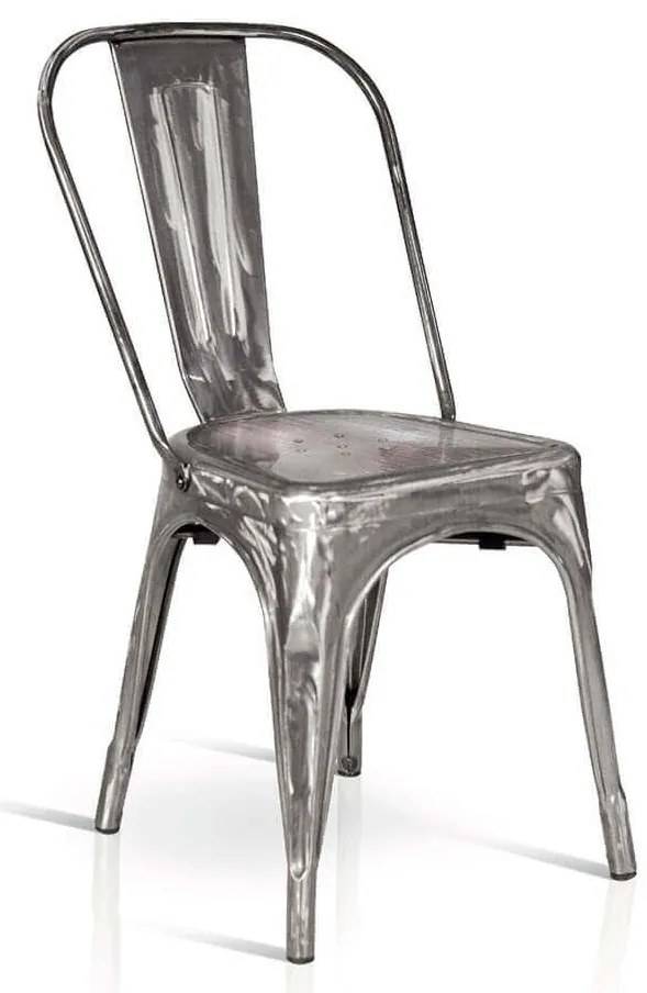 AGATHA - sedia industrial spazzolata