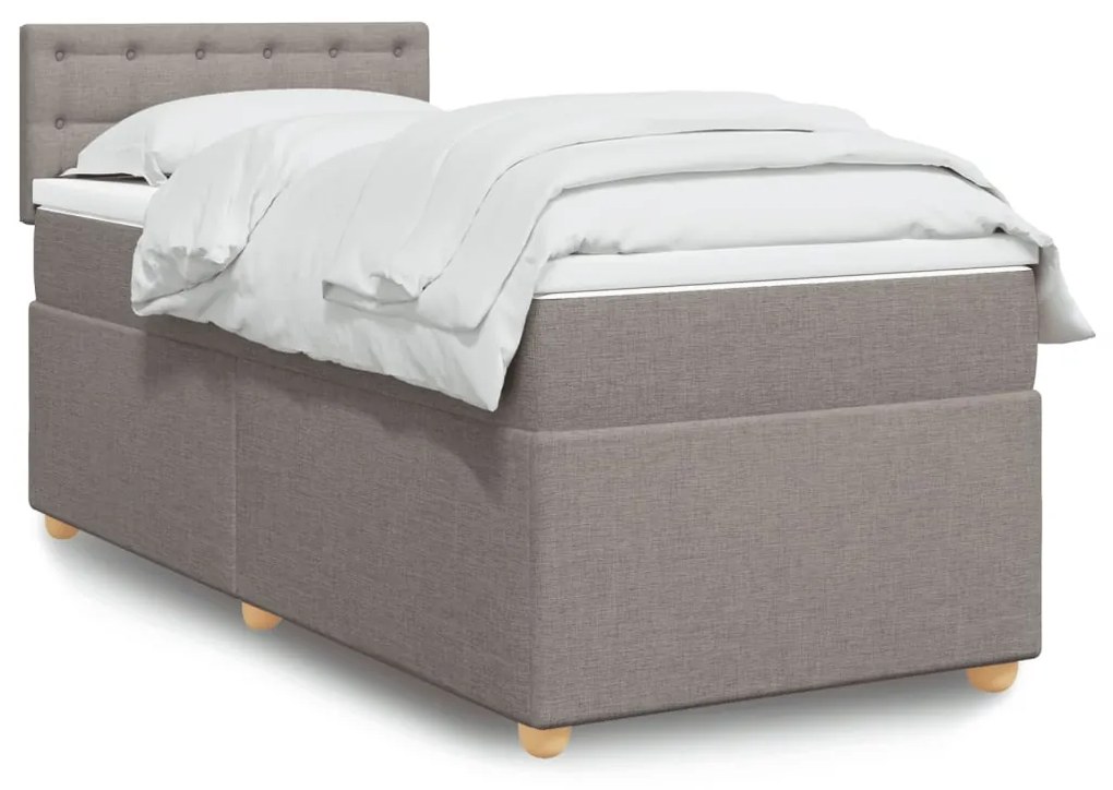 Giroletto A Molle Con Materasso Tortora 100x200 Cm İn Tessuto /