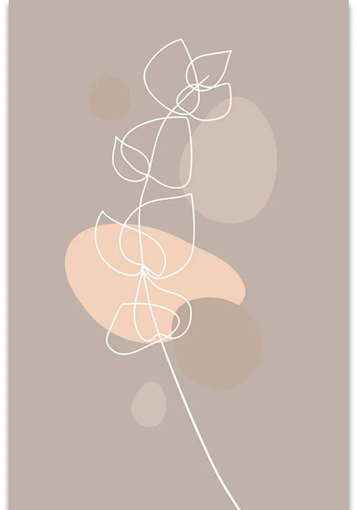 Quadro su tela – Foglia minimalista No1