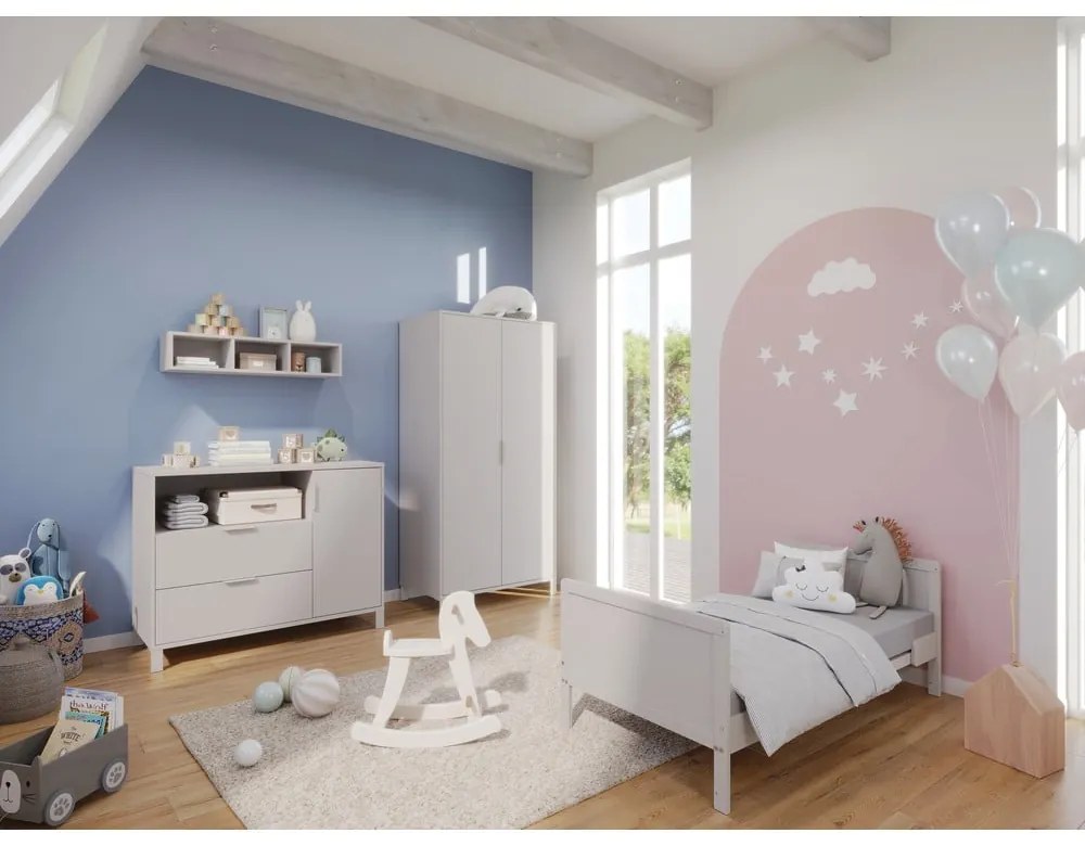 Cassettiera per bambini color crema 115x92x54 cm Alkmaar – Germania