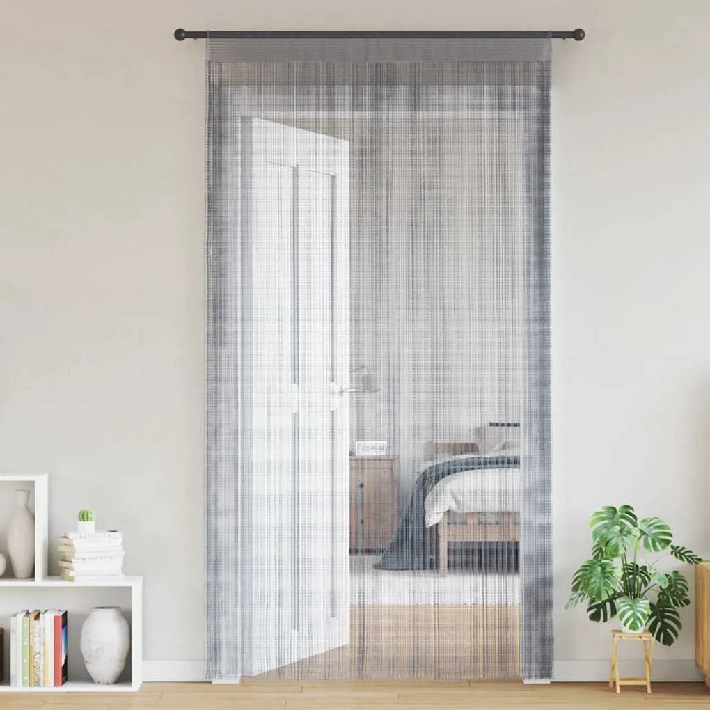 Tende A Filo 2 Pz Grigio Chiaro 100x250 Cm /