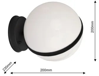 Applique da esterno CIRCULO 1xE27/40W/230V IP44