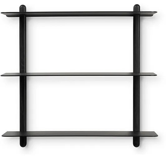 GEJST - Nivo Shelf Large A Nero Albero di Frassino/Nero