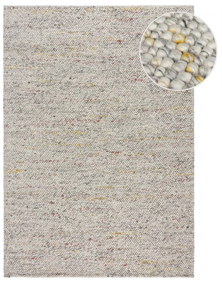 Tappeto crema tessuto a mano con lana 120x170 cm Minerals - Flair Rugs