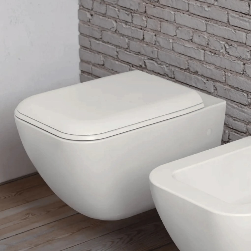 Wc Sospeso Ceramica Cielo Bianco Lucido "Shui Comfort"