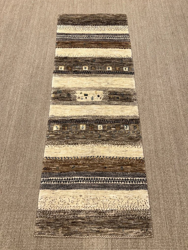 Loribaft Tappeto persiano 70 x 200 Beige (Iran) Annodato A Mano