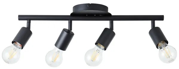 Brilliant - Lampada a spot 4xE27/28W/230V nera