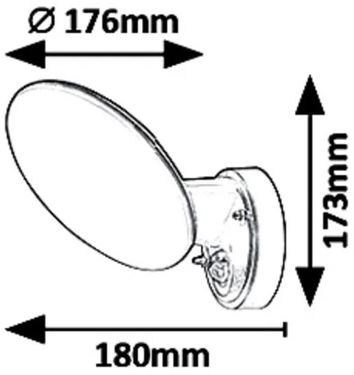 Rabalux 8135 - Applique a LED da esterno con sensore VARNA LED/12W/230V IP54
