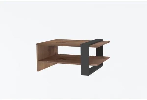 Tavolino OVA 35x80 cm marrone/antracite