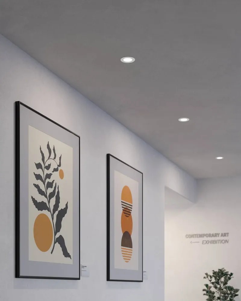 Plafoniera LED/da incasso bianca FUEVA 5 – EGLO